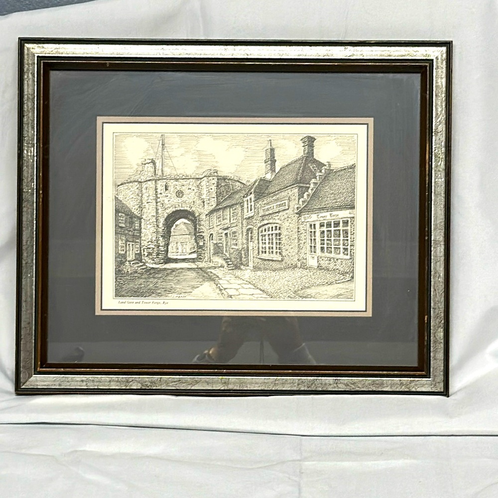 Signed ink print by SJ Heady (England)